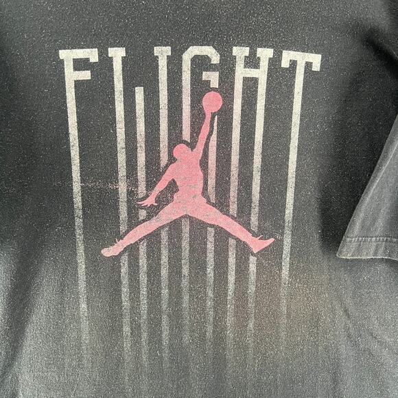 Jordan Shirt Mens XXL 2XL Black Air Swoosh T-shirt Crew Neck Retro - Picture 4 of 13